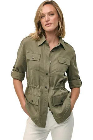Brooks Brothers Jassen, Dames, Groen, M, Twill Utility Jack