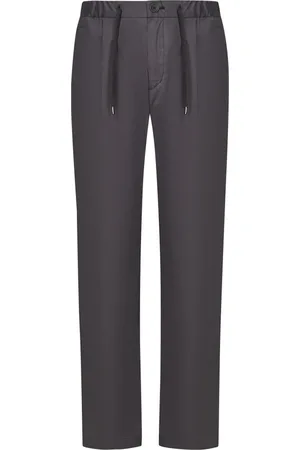 HERNO Broeken, Heren, Grijs, S, Katoen, Grijze Elastische Taillebroek Ss 25