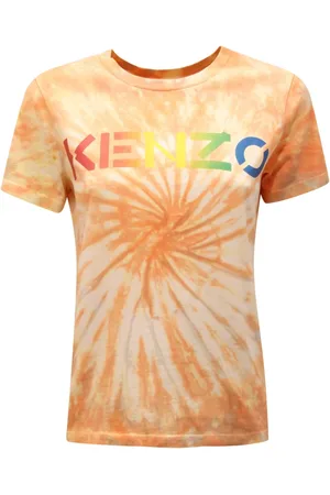 Kenzo Tops, Dames, Oranje, S, Stijlvolle Gebreide Top