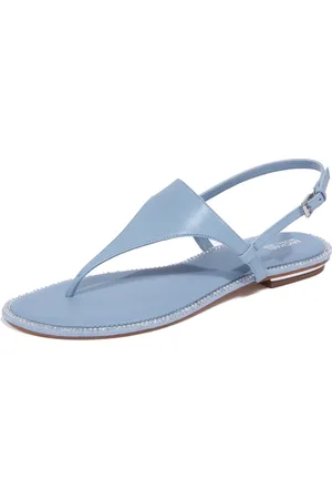 Michael Kors Schoenen, Dames, Blauw, 36 EU, Swarovski Leren Teenslipper