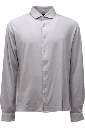 Liu Jo Overhemden, Heren, Grijs, XL, Katoen, Regular Fit Grijs Katoenen Poloshirt