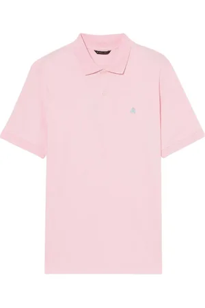 Brooks Brothers Tops, Heren, Roze, M, Katoen, Katoenen Piqué Polo