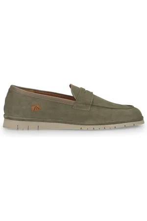 Ambitious Schoenen, Heren, Groen, 43 EU, Suède, Amber Suède Loafer