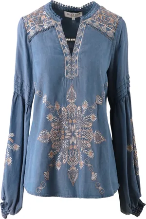 Hale Bob Blouses & Shirts, Dames, Blauw, M, Elliot Blouse