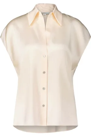 Vince Blouses & Shirts, Dames, , S, Zijden Blouse Top voor de Lente