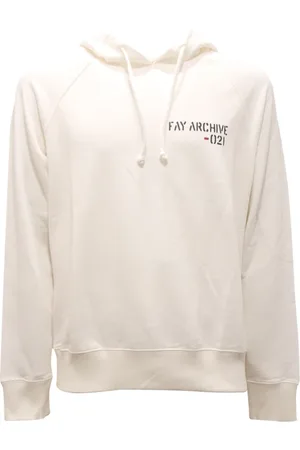 FAY Sweatshirts & Hoodies, Heren, Wit, M, Archief Sweatshirt Gemaakt in Italië