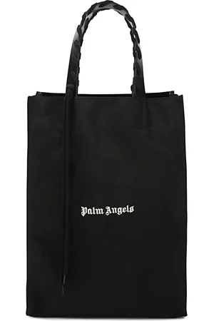 Palm Angels Tassen, Dames, Zwart, ONE Size, Logo Tote Tas
