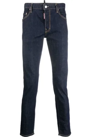 Dsquared2 Jeans, Dames, Blauw, M, Katoen, Slim-Fit Skater Jeans