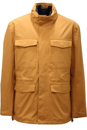 save the duck Jassen, Heren, Geel, M, Polyester, Geel/Blauw Jack met Gerecycled Polyester