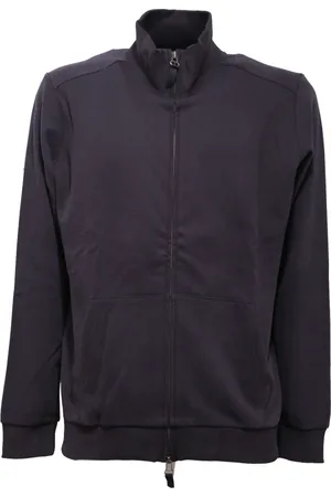 ALPHA STUDIO Sweatshirts & Hoodies, Heren, Blauw, S, Nachtblauwe Rits Sweater