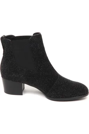 Hogan Schoenen, Dames, Zwart, 40 EU, Elegante Star Dust Schoen Laars