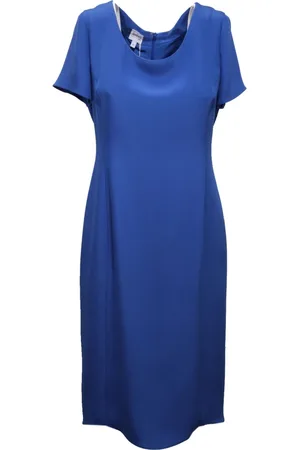 Emporio Armani Kleedjes, Dames, Blauw, M, Klassieke Tuniek Jurk Collectie
