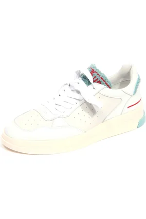 Ghoud Schoenen, Dames, Wit, 40 EU, Lage Leren Sneakers Wit/Hemel