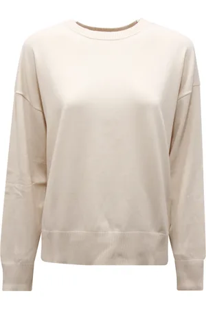 Max Mara Truien, Dames, Wit, M, Weekend Viscose Trui in Blauw