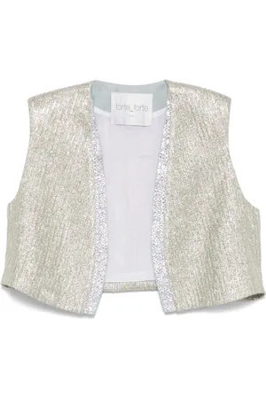 FORTE FORTE Tops, Dames, Geel, S, Stijlvolle Gebreide Oro Ss 25