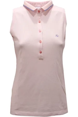 FAY Tops, Dames, Roze, S, Mouwloze Italiaanse stijl top