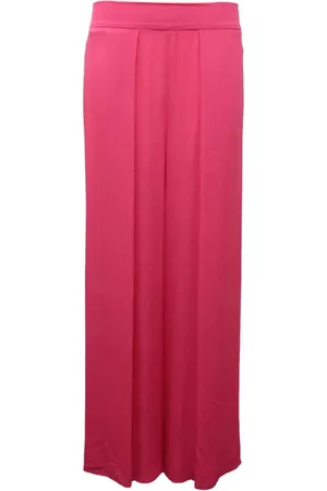 MARELLA Broeken, Dames, Roze, S, Zijden Blend Palazzo Broek in Roze