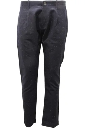 Nine In The Morning Broeken, Heren, Blauw, M, Katoen, Fold Man Katoen Elastaan Broek