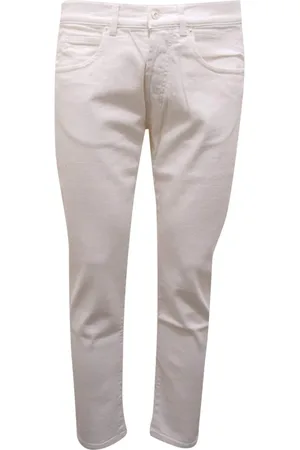 Nine In The Morning Jeans, Heren, Wit, W32, Denim, Slim Rock Denim Broek