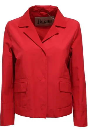 HERNO Jassen, Dames, Rood, L, Lentejas Waterdicht Ongevoerd Model G 58A0110D