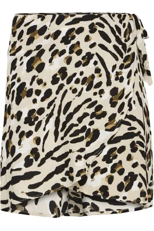 Ichi Rokken, Dames, , XL, Dierenprint Korte Rok Caribou