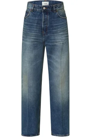haikure Jeans, Dames, Blauw, W25, Wijde Pijp Cropped Jeans