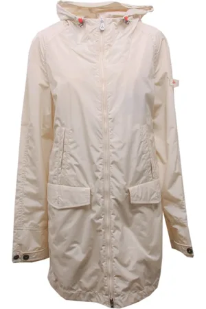 Peuterey Jassen, Dames, Wit, M, Beige Woods Jack Raglan Mouw