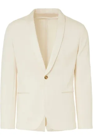 Paolo Pecora Jassen, Heren, Wit, L, Stijlvolle Heren Blazers Collectie