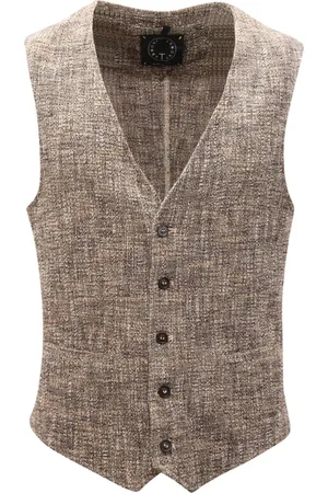 Tonello Jassen, Heren, , L, Slim Fit Vest Jas, Gemaakt in Italië