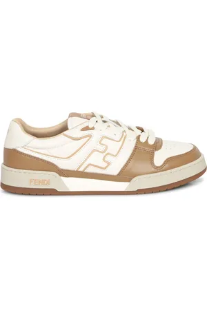 Fendi Schoenen, Heren, , 40 EU, Leer, Sneakers Multitone Design Non-Slip Rubber
