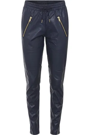 RUE de FEMME Broeken, Dames, Blauw, 2Xl, Skin Fatale Gouden Broek Marine