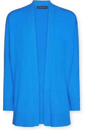 Elena Miro Truien, Dames, Blauw, 2Xl, Lang, vooraan open vest