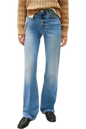 Tommy Hilfiger Jeans, Dames, Blauw, W27, Denim, Slim Fit Denim Jeans
