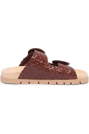 Pon´s quintana Schoenen, Dames, Bruin, 37 1/2 EU, Gevlochten Caiman Slippers