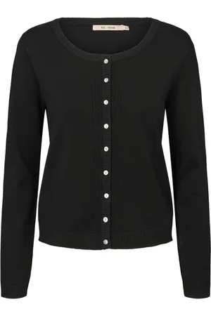 RUE de FEMME Truien, Dames, Zwart, M, Softy Heloise Gebreid Vest Zwart