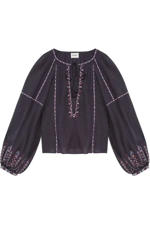 Isabel Marant Blouses & Shirts, Dames, Paars, S, Fernanda Top Nacht Lila