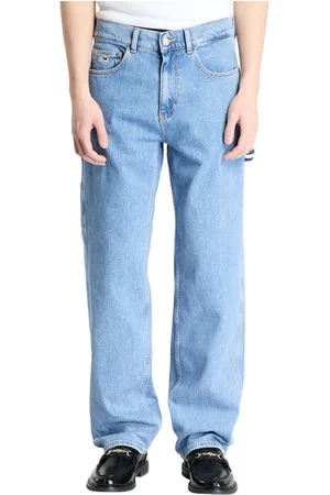 Tommy Hilfiger Jeans, Heren, Blauw, W34, Geborduurde Slim Fit Jeans