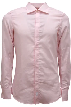 Dsquared2 Overhemden, Heren, Roze, S, Italiaans Gemaakt Dean Overhemd
