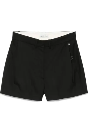 Low Classic Korte broeken, Dames, Zwart, M, Zwarte Klassieke Haak Rits Broek