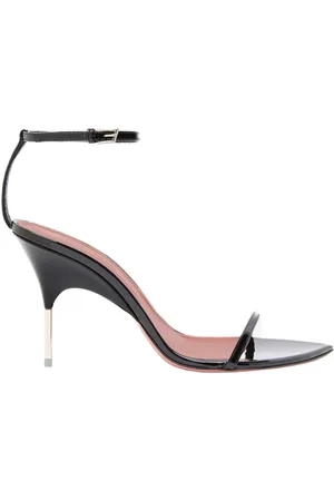 Amina Muaddi Schoenen, Dames, Zwart, 37 EU, Zwarte Gevlochten Sandalen