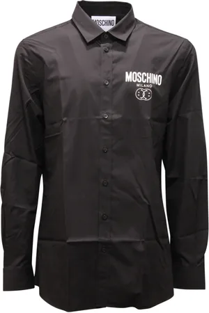 Moschino Overhemden, Heren, Zwart, S, Couture shirt gemaakt in Italië