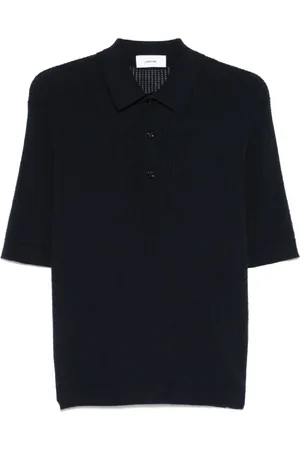 LARDINI Tops, Heren, Zwart, S, Katoen, Klassiek Heren Polo Shirt