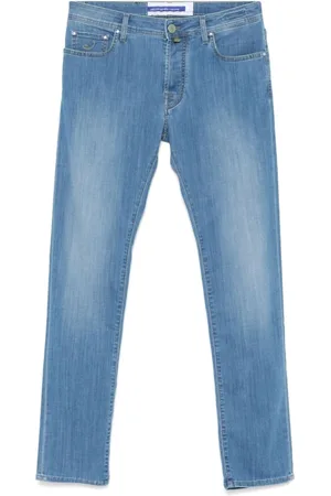 Jacob Cohen Jeans, Heren, Blauw, W35, Katoen, Blauwe Jeans voor Mannen