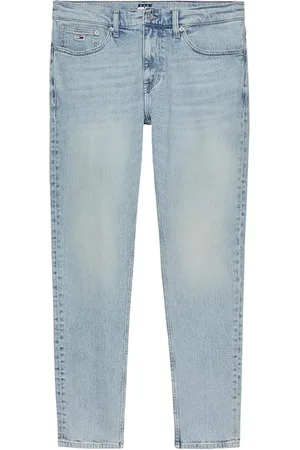 Tommy Hilfiger Jeans, Heren, Blauw, W33, Katoen, Lichtgewassen Slim Fit Jeans