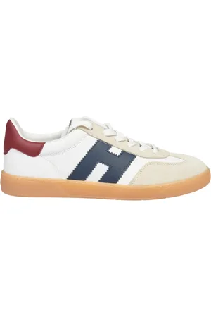 Hogan Schoenen, Heren, Wit, 43 EU, Leer, Witte Sneakers met Multicolor Details