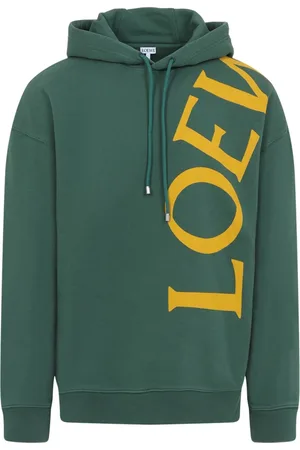 Loewe Sweatshirts & Hoodies, Heren, Groen, S, Katoen, Groene Sweatshirt Casual Stijl