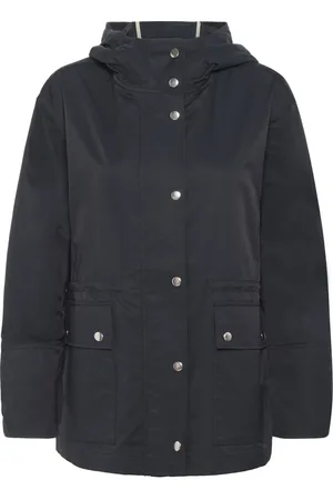 Part Two Jassen, Dames, Blauw, M, Katoen, Donkerblauwe Hoodie met Oversized Zakken