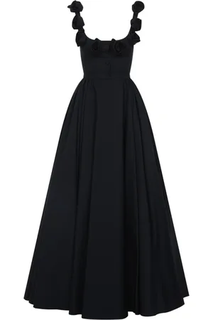 Giambattista Valli Kleedjes, Dames, Zwart, S, Katoen, Elegante Zwarte Jurk voor Vrouwen