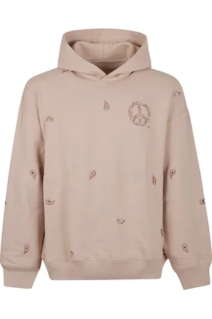 Emporio Armani Sweatshirts & Hoodies, Heren, Roze, S, Katoen, Stijlvolle Roze & Paarse Sweatshirt