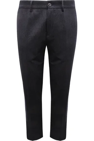 BROOKSFIELD Broeken, Heren, Blauw, XL, Wol, Wolmix Navy Broek Ivy Slim